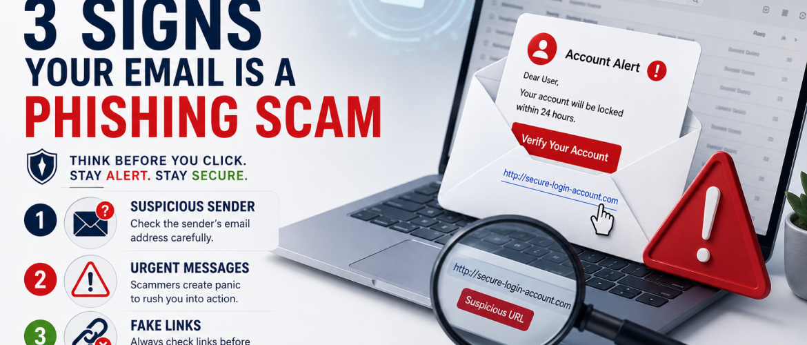 3 Signs Your Email Is a Phishing Scam